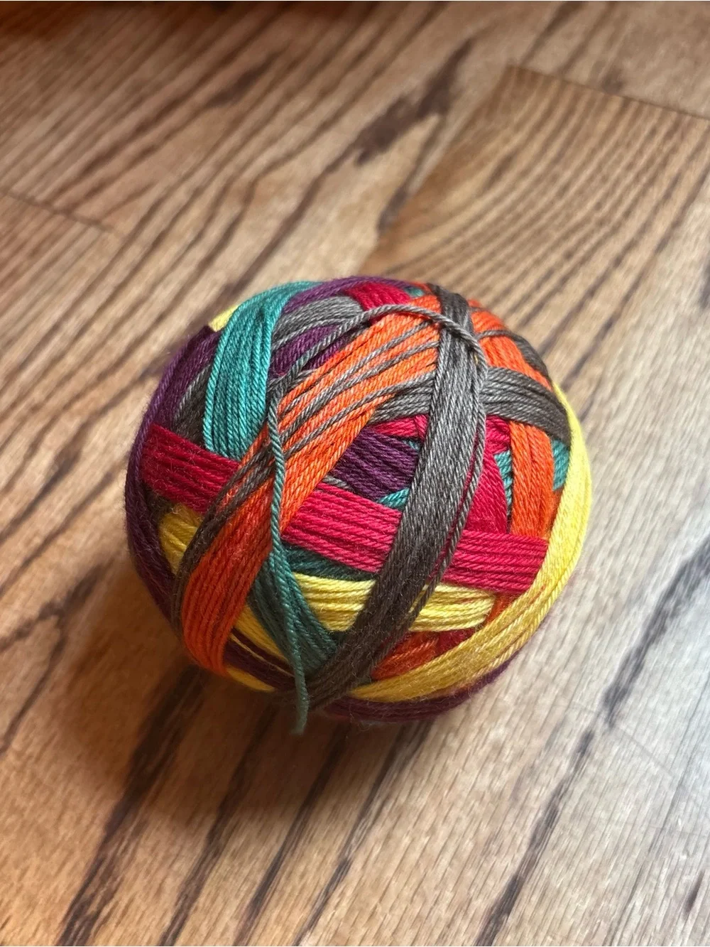 Yarn Fingering Weight Sock 105g Self Striping Wool Blend Knit Hand Dyed Indie